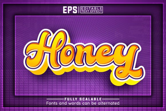 Download HONEY 3d -Editable Text Effect - Premium Resources