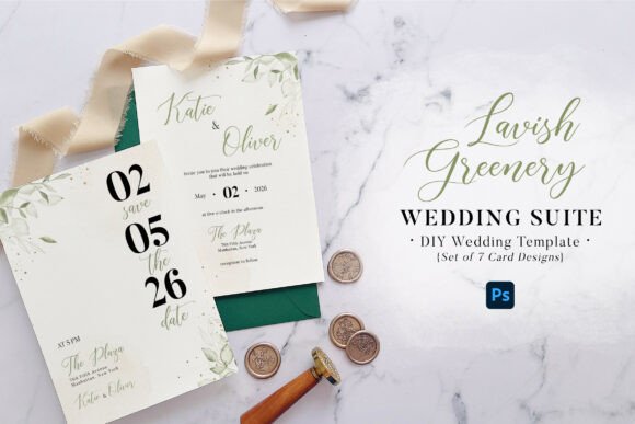 Download Lavish Greenery Wedding Suite - Premium Resources