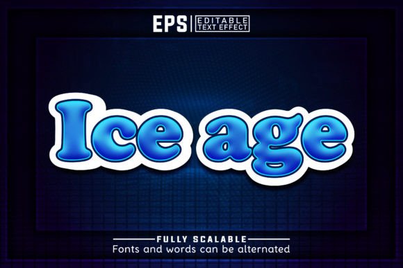 Download ICE AGE  3d -Editable Text Effect - Premium Bundle
