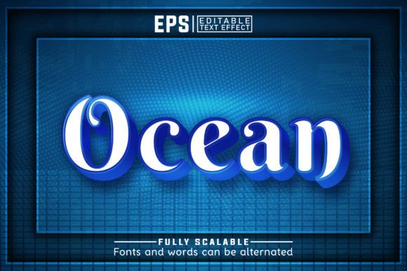 Download OCEAN 3d -Editable Text Effect - Premium Resources